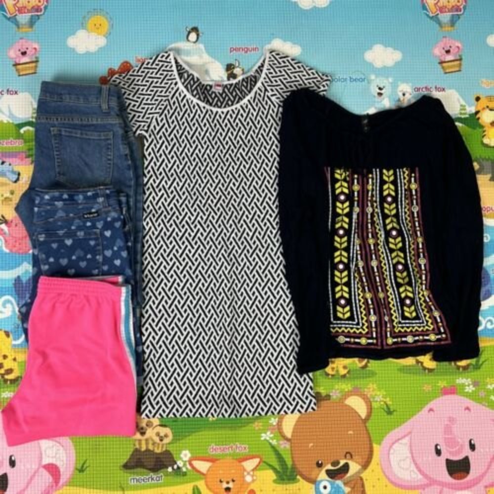 Size 14 Girls Clothes Mixed Lot Kids Summer Spring Winter Wardrobe 5 Pcs.